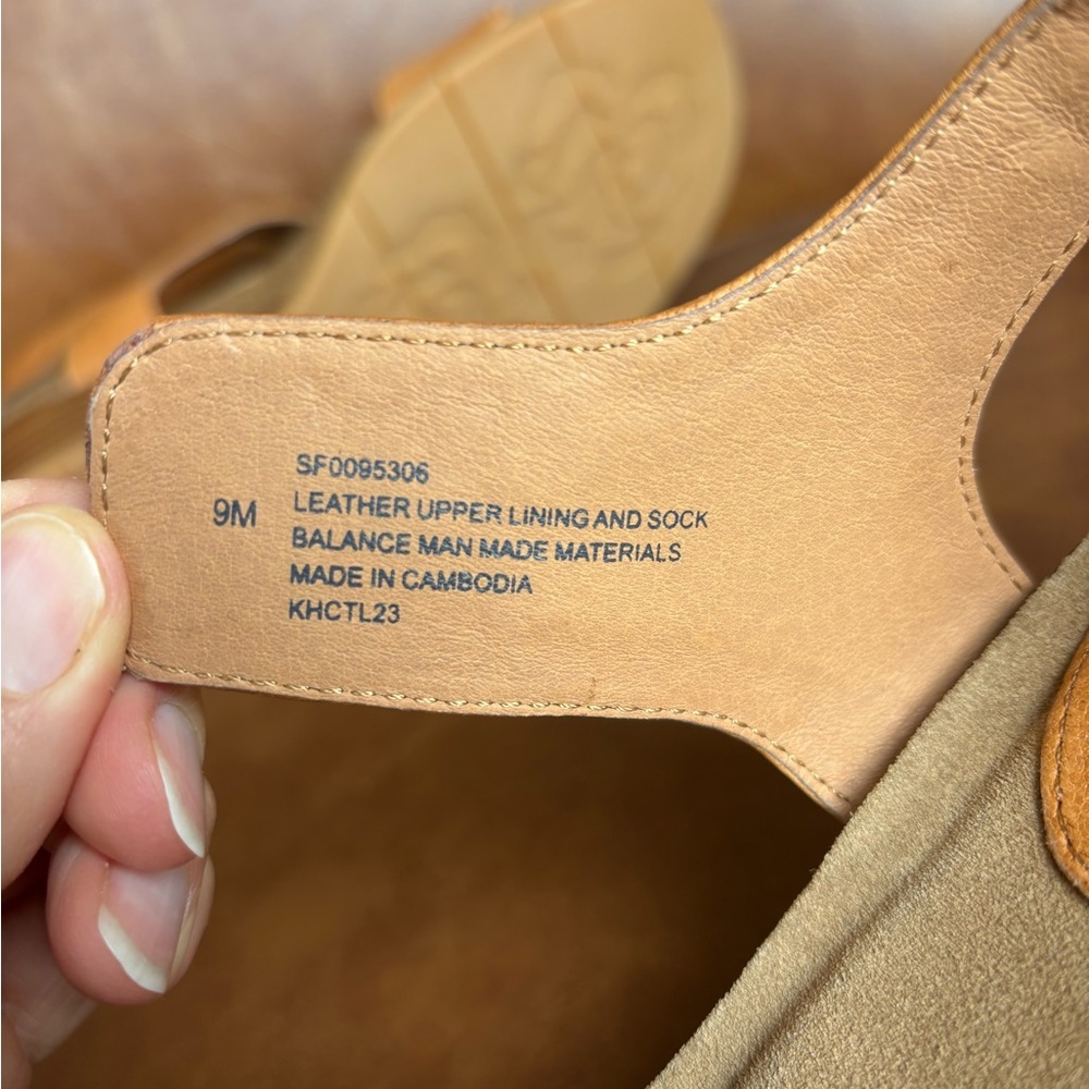 Sofft Verdi II Luggage Tan Cognac Leather Sandals Comfort Strap Spring Summer 9 - Picture 9 of 9